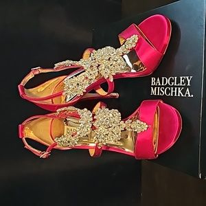Badgley Mischka jeweled shoes